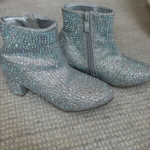 Girls Rhinstone Booties
